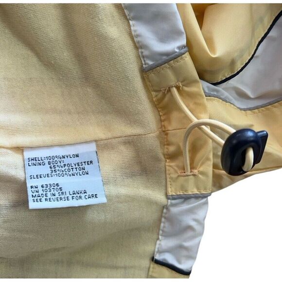 Vintage Wilson Men's Yellow Blue Windbreaker Jacket 90s Full Zip Size XL - Picture 3 of 5